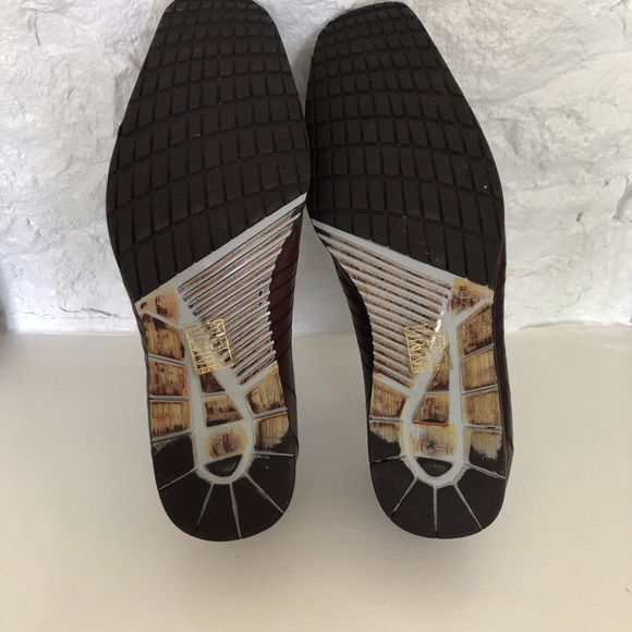 N.Y.L.A Men's Earl Slip-on Brown Leather Shoe 10.5 - Picture 5 of 5